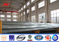 138 kv Bitumen Electrical Galvanized Steel Pole With CO2 welding / Submerged Arc Auto Welding dostawca