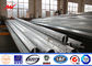 Bitumen 132kv Double Circuit Galvanized Steel Pole , Steel Power Poles dostawca