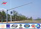 4m Seaside Freeway Traffic Sign Polyester Traffic Light Pole With Double Bracket dostawca