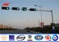 6000mm Height Galvanized Traffic Light Signals Columns Single Bracket For Horizontal Mounting dostawca