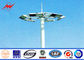 30M 3 Sections Parking Lot Lighting Solar Power Light Pole With Round Lamp Panel dostawca