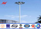 Stadium Lighting 36.6 Meters Galvanized High Mast Light Pole With 600kg Raising System dostawca