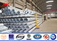 ISO 12m 3mm Thickness Galvanized Steel Pole For Tranmission Line dostawca