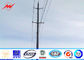 High Voltage 132kv HDG 27M Steel Tubular Commercial Light Poles Octagonal Shape dostawca