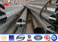 Outdoor ISO 14M Steel Transmission Pole Bitumen With Two Cross Arm dostawca