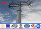 Low Voltage 69kv HDG Steel Tubular Pole 8 Sided Shape With Stepped Bolt dostawca