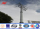 AWS D1.1 16m 6.9kv Power Line Pole / Steel Utility Poles For Mining Industry dostawca