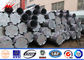 220 KV 16M Power Distribution Steel Transmission Poles AWS D1.1 Multi Sided Bitumen dostawca