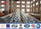 Metal Electrical Galvanized Steel Pole Round Tapered Octogonal shaped With Bitumen dostawca