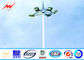Octagonal Stadium Football High Mast Tower Light Pole Custom 30M For Seaport dostawca