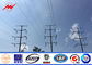 10m-20m Galvanised Steel Power Poles / Electric Transmission Line Poles Round Shape dostawca