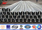 10m-20m Galvanised Steel Power Poles / Electric Transmission Line Poles Round Shape dostawca