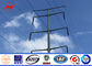 25FT-50FT Commercial Light Galvanized Steel Pole ASTM A123 Standard , 11.8m Height dostawca