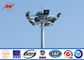 highway / Football Stadium High Mast Light Pole 30m Height 12mm Thickness dostawca