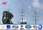11kv 33kv Power Distribution Transformer Electric Steel Poles With Cross Arm dostawca