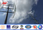 Transmission Line Hot rolled coil Steel Power Pole 33kv 10m / electric utility poles dostawca