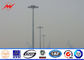 4 Sections 10mm 40M HDG High Mast Light Pole with 55 Lamps Wind Speed 30m/s dostawca