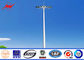 Radio Telecommunication Steel Monopole Antenna High Mast Communication Tower dostawca