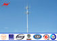 70m Self Supporting Galvanized Pole Monopole Antenna Tower With Powder Painting dostawca