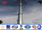 27.5m Columniform Galvanized Steel Pole For Transmission Line , Utility Power Poles dostawca
