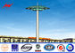 GR50 Steel 12 Side Stadium Light High Maszt Tower 10nos 200W HPS Lights With Rasing Sytem Maintanence dostawca
