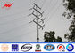 66kv Elektryczność Transmisja Power Tower Line Tower / Steel Straight Pole dla linii napowietrznej transmisji dostawca
