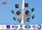 55m Work Platform Steel Polygonal Wysoki maszt Light Pole 500W LED Flood Light Poles dostawca