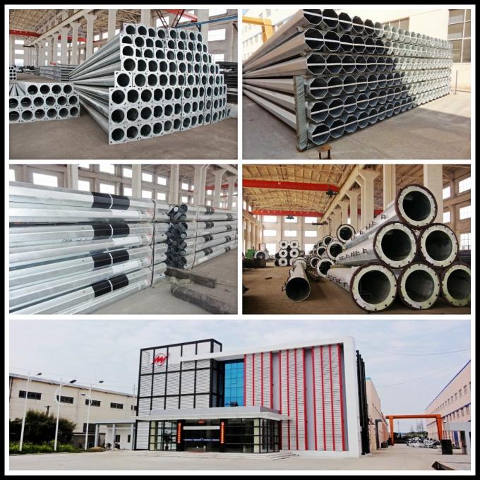 Yield Strength 460 MPA 4mm Electric Galvanized Steel Pole With Bitumen  2