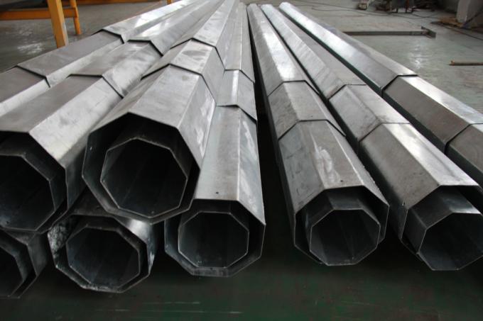 69kv Tranditional Galvanized Distribution Metal Utility Poles Filipiny 1