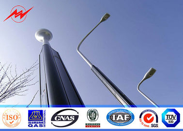 Chiny Round / Octagonal 8m Hot Dip Galvanized Street Light Poles With 30w LED dostawca