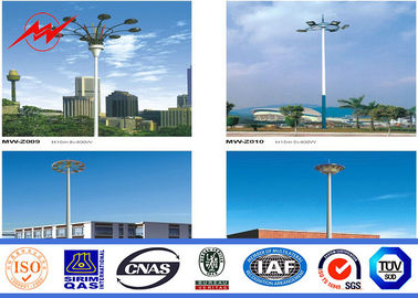Chiny Round Painting 60M High Mast Pole with Lifting System for Plaza Lighting dostawca