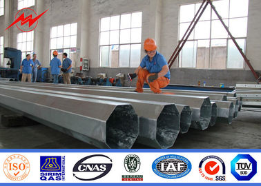 Chiny Customized Round High Voltage Steel Tubular Pole With Cross Arm ISO9001:2008 dostawca