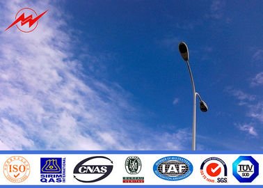 Chiny Road Powder Coating Solar Street Light Poles With Single Bracket 20w - 400w dostawca