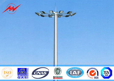 Chiny Differernt sections 22M Round High Mast Pole with operation platform ladder protection dostawca