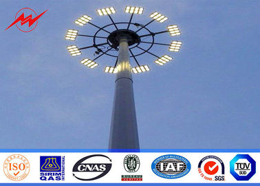 Chiny 40 meters powder coating galvanized High Mast Pole with 300kg rasing system for airport area lighting dostawca