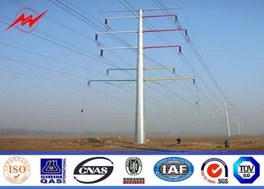 Chiny 13M 6.5KN 3mm Steel Utility Pole for 230kv termination tower with galvanization surface dostawca
