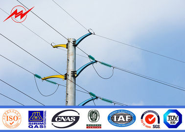 Chiny 8m 750dan Galvanized Electric Service Pole Against Earthquake Of 8 Grade dostawca