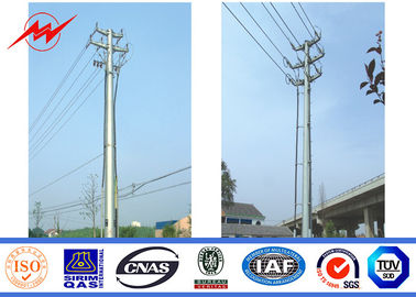 Chiny NEA NGCP 69KV 45FT HDG Electrical Power Pole Steel Light Pole With Cross Arm dostawca