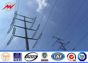 Chiny HDG 18m Height 16 sides Three Sections Steel Utility Poles 13.8KV Transmission Line use dostawca