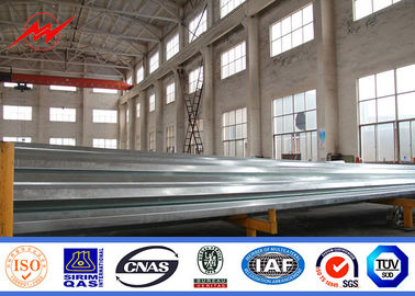 Chiny Galvanized 14mm 3KN Steel Power Pole 8mm Thickness For Distribution Power Line dostawca