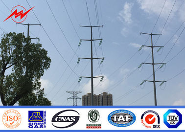 Chiny Powder Coating Electrical Steel Transmission Line Poles 355 Mpa Yield Strength dostawca