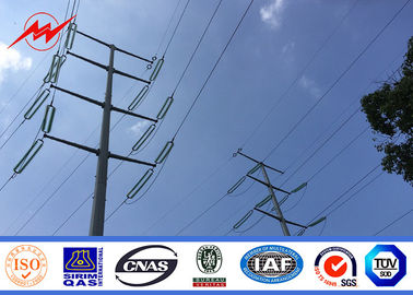 Chiny 18m Power Transmission Line Steel Utility Pole Metal Utility Poles With Angle Steel dostawca