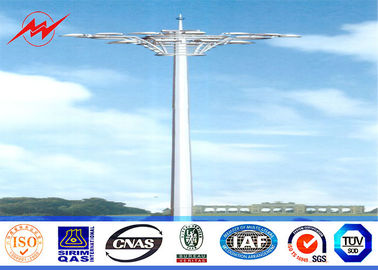 Chiny Q345 Octagonal Stadium Light High Mast Tower 10 200W HPS Lights With Raising System dostawca