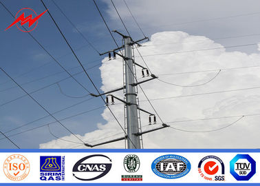 Chiny Galvanization Single Circuit Steel Power Pole Utility Transmission Line Poles dostawca