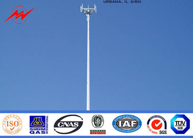 Chiny Tapered Monopole Antenna Tower Galvanised Mobile Communication Tower Three Sections dostawca