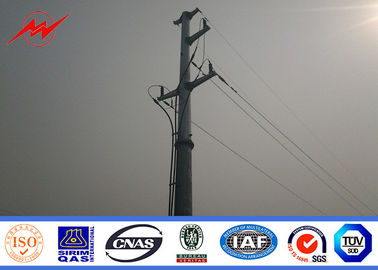 Chiny Galvanized Polygonal Tapered Electrical Power Pole For Transmission Line Project dostawca