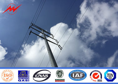 Chiny 132kv Electrical Power Transmission Poles Round Hot Dip Galvanized For Transmission line dostawca