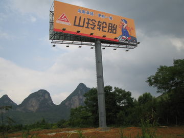 Chiny Galwanizowana stal Multi Color Roadside Outdoor Billboard Reklama wysokości 3M dostawca