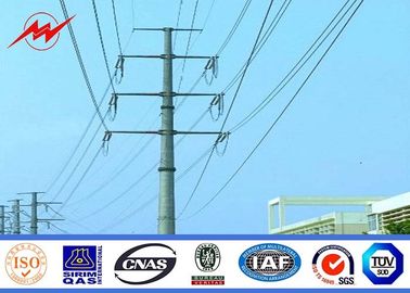 Chiny 69KV Power Line Pole / Steel Utility Poles For Mining Industry , Steel Street Light Poles dostawca