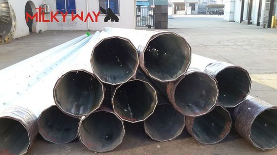 jakość  33KV Tubular Octagonal Steel Power Pole with 500 Kg Design Load and Wind Speed 160km/h Earthquake Resistant fabryka